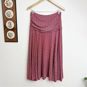 J. Peterman Red Polka Dot Midi Skirt size 12